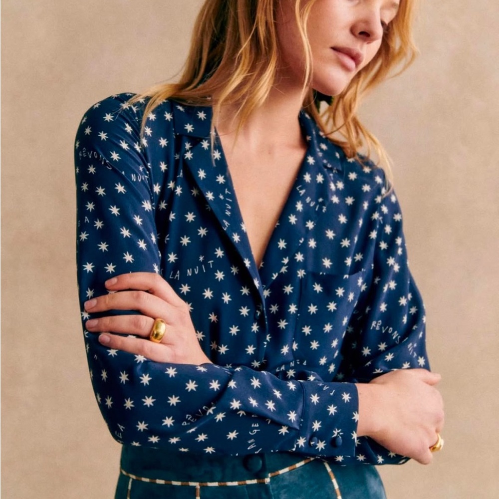 Sezane x Pangea Florence Top in Stars All Over